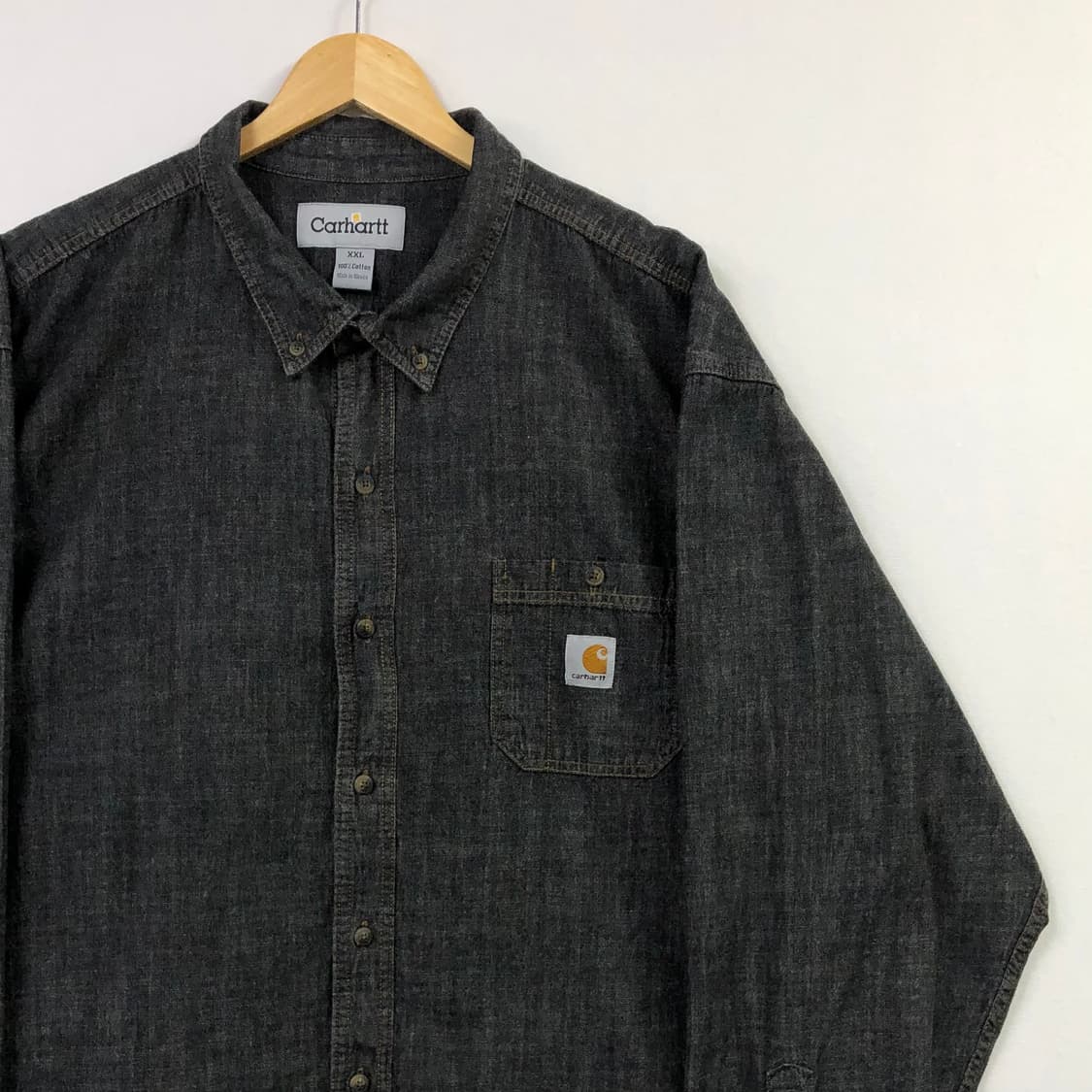 Xxl 칼하트 블랙 데님 셔츠 상품이미지1