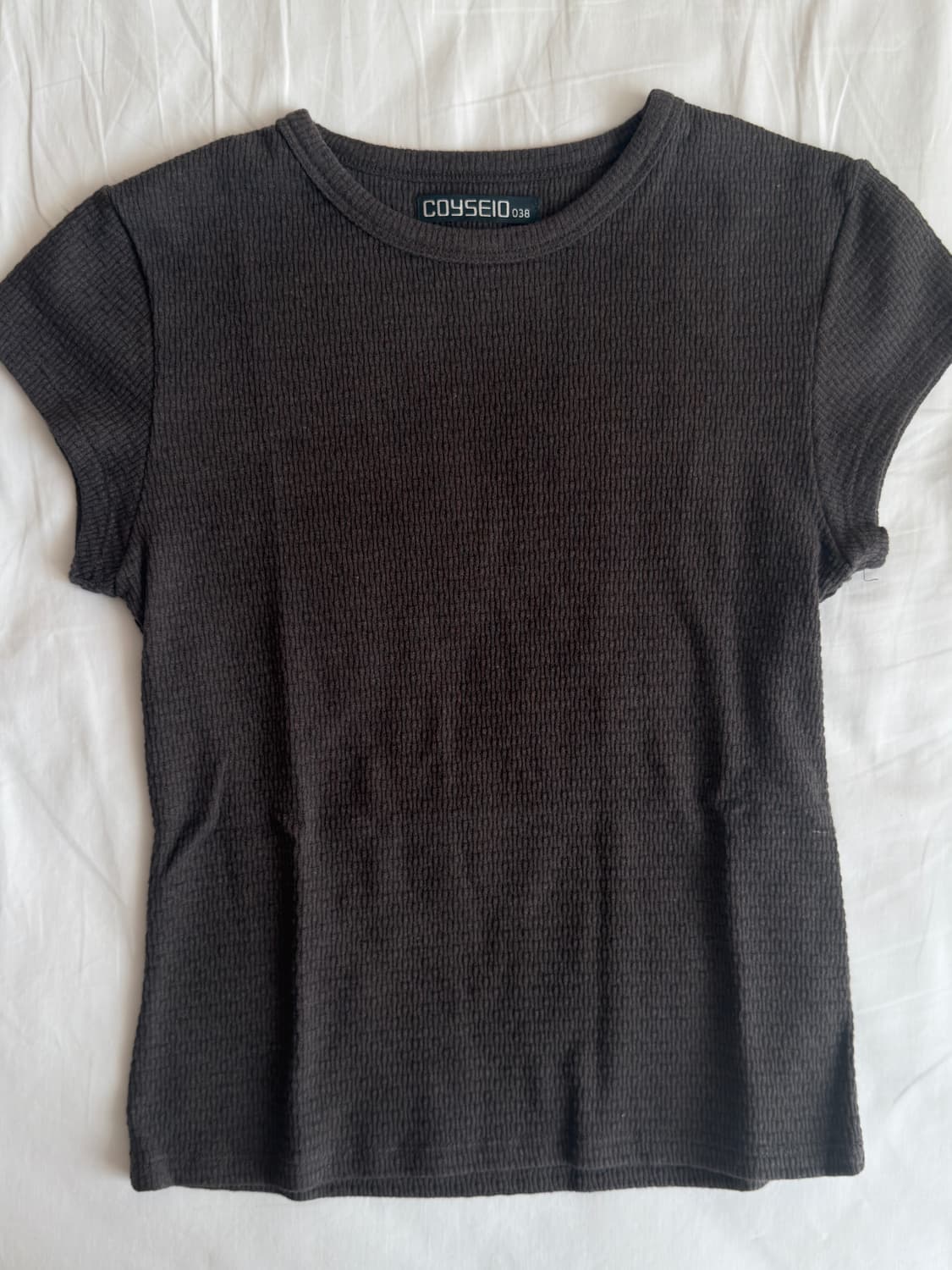코이세이오038 PURE T-SHIRT CHARCOAL 상품이미지2