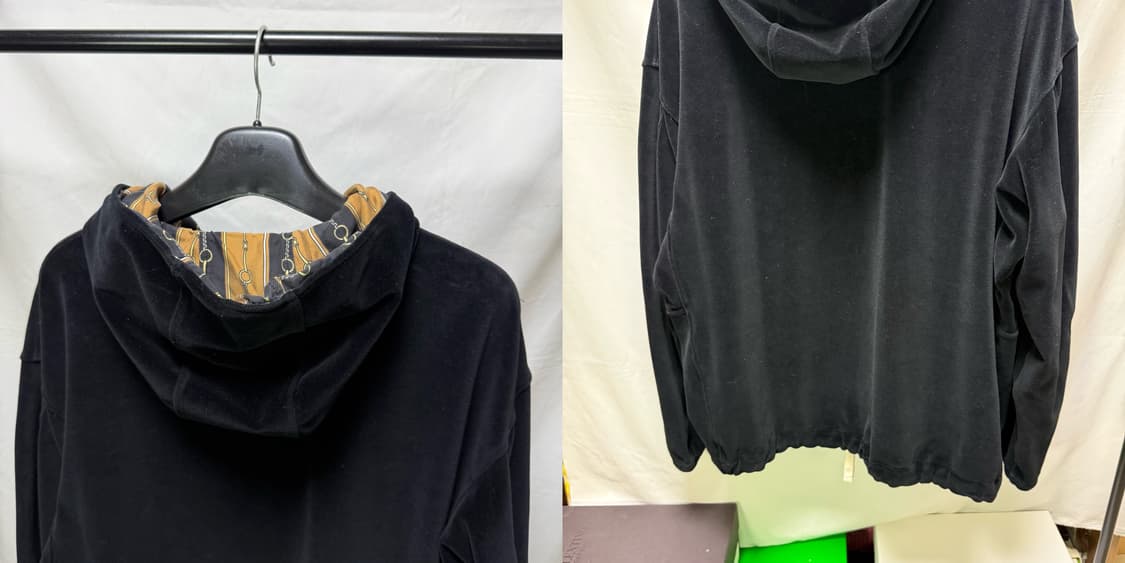 구찌 GG 패치 로고 셔닐 벨벳 아노락 후드 자켓  상품이미지7