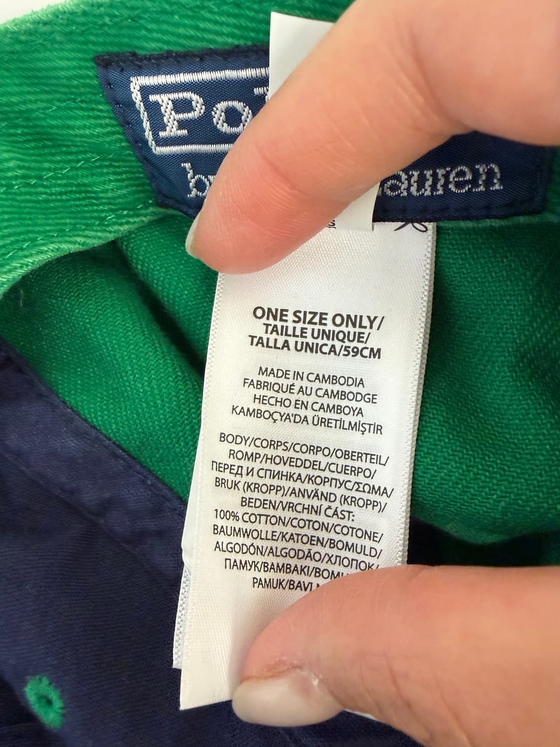 폴로 랄프로렌 아플리케 트윌 볼캡 모자 야구모자 상품이미지8