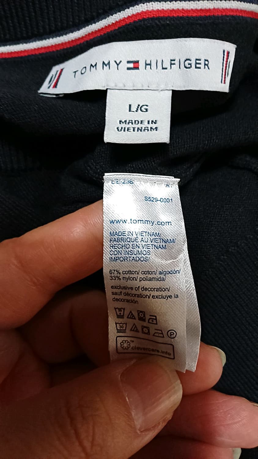 타미힐피거 얇은니트가디건 100 여성77 가슴52 기장60 상품이미지4