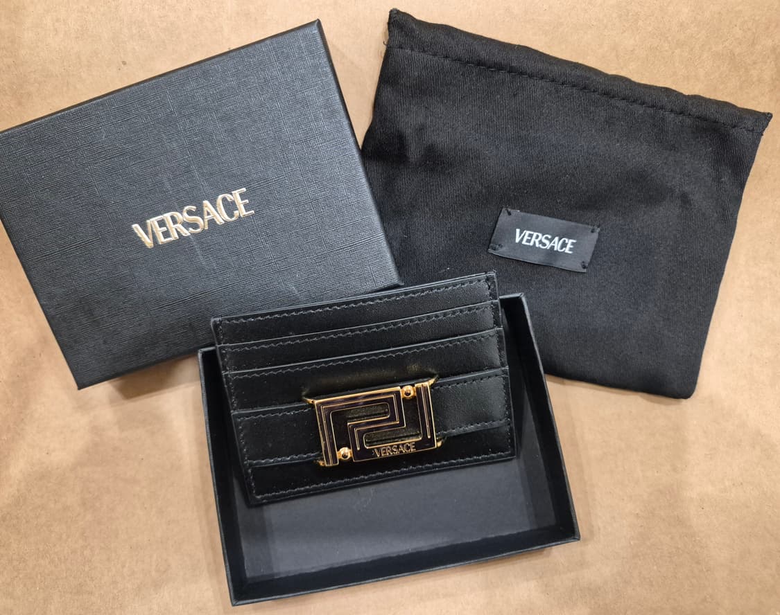 새상품))베르사체 Greca Goddess 카드지갑 블랙 상품이미지1