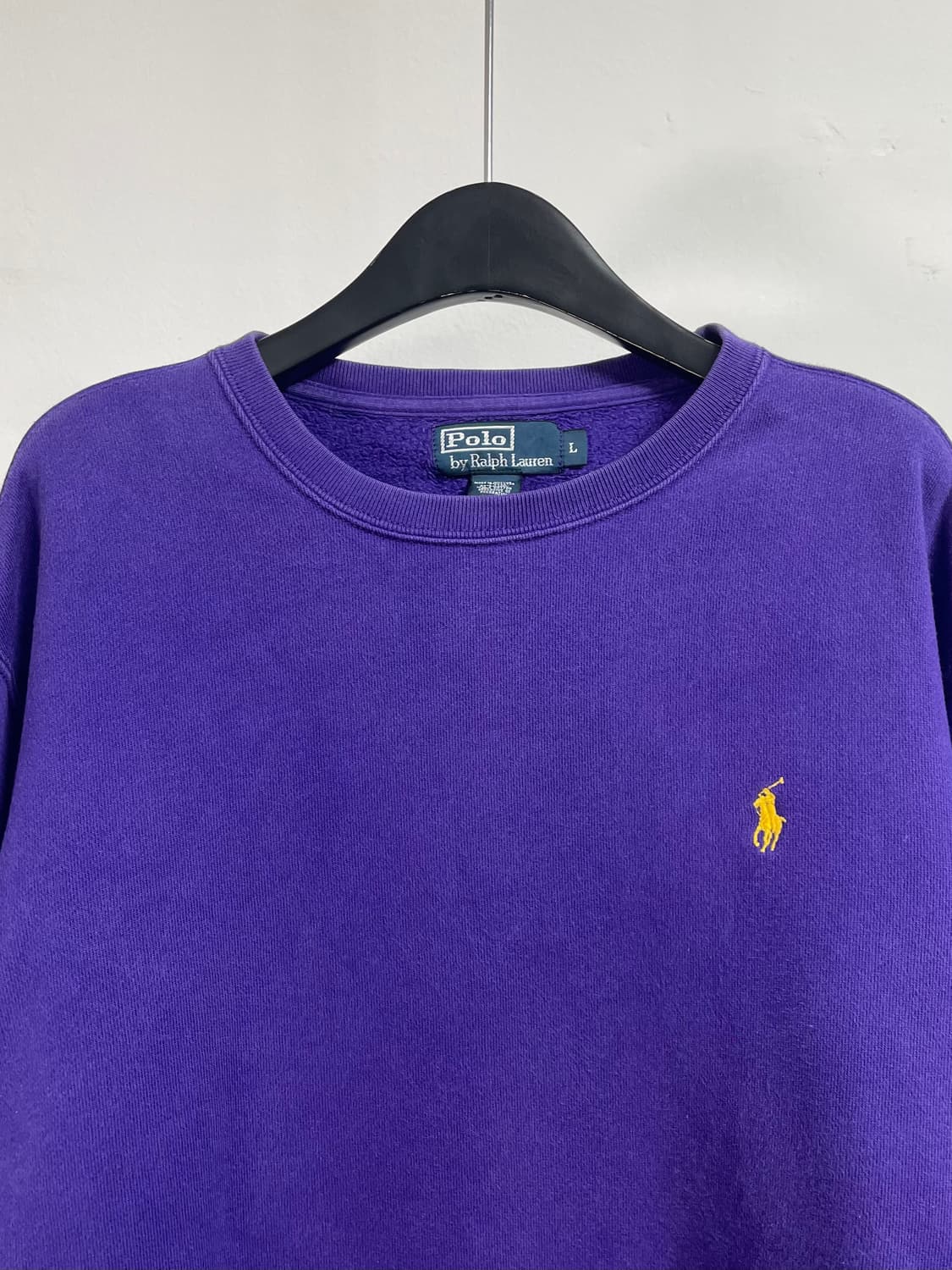 폴로 랄프로렌 딥퍼플 헤비스웨트 맨투맨 (on.511) 상품이미지2