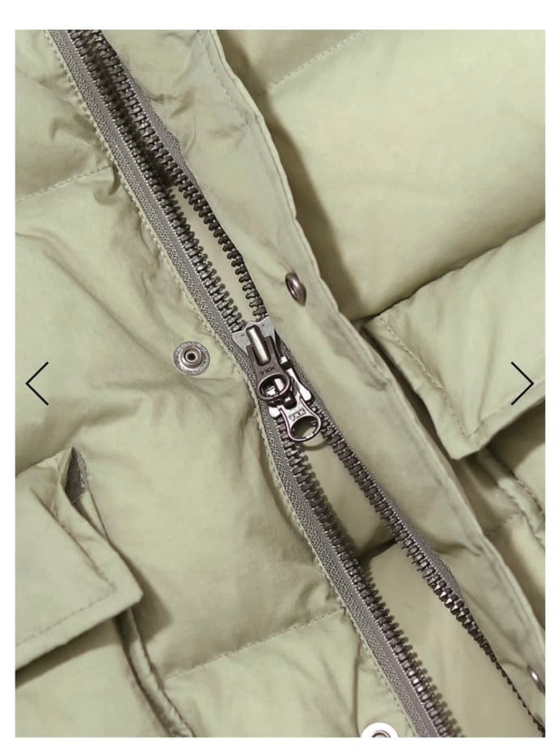 fetch 구스 패딩 M 그린 상품이미지5