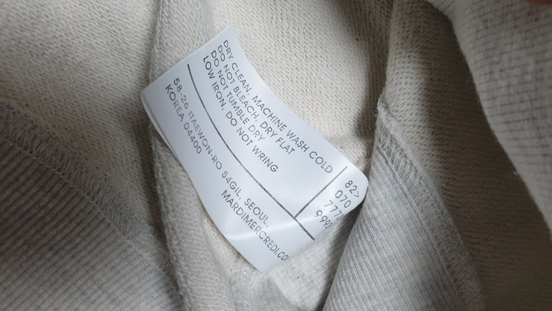 마르디 메크르디 플라워 오버핏 맨투맨 FREE 상품이미지5