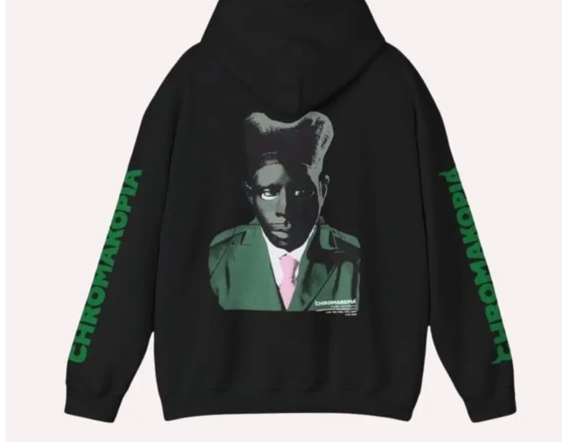 타일러더크리에이터 크로마코피아 머천 후드 블랙 상품이미지1