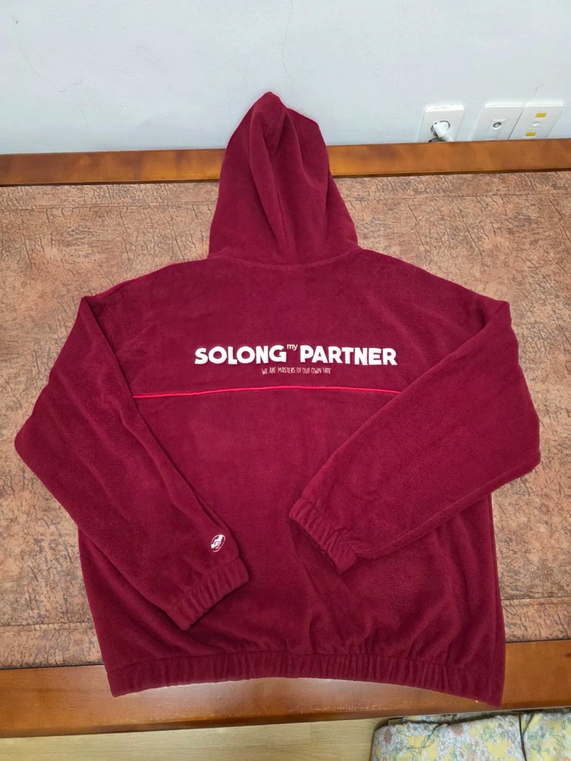 TWN 오버핏 플리스 반집업 후드티 M 상품이미지6