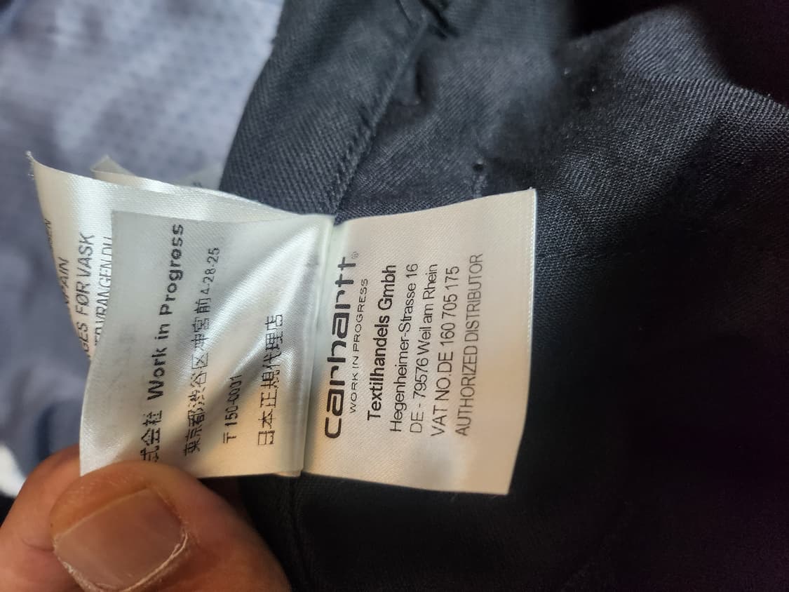 칼하트 WIP 정품 럭 더블 니 팬츠 상품이미지9