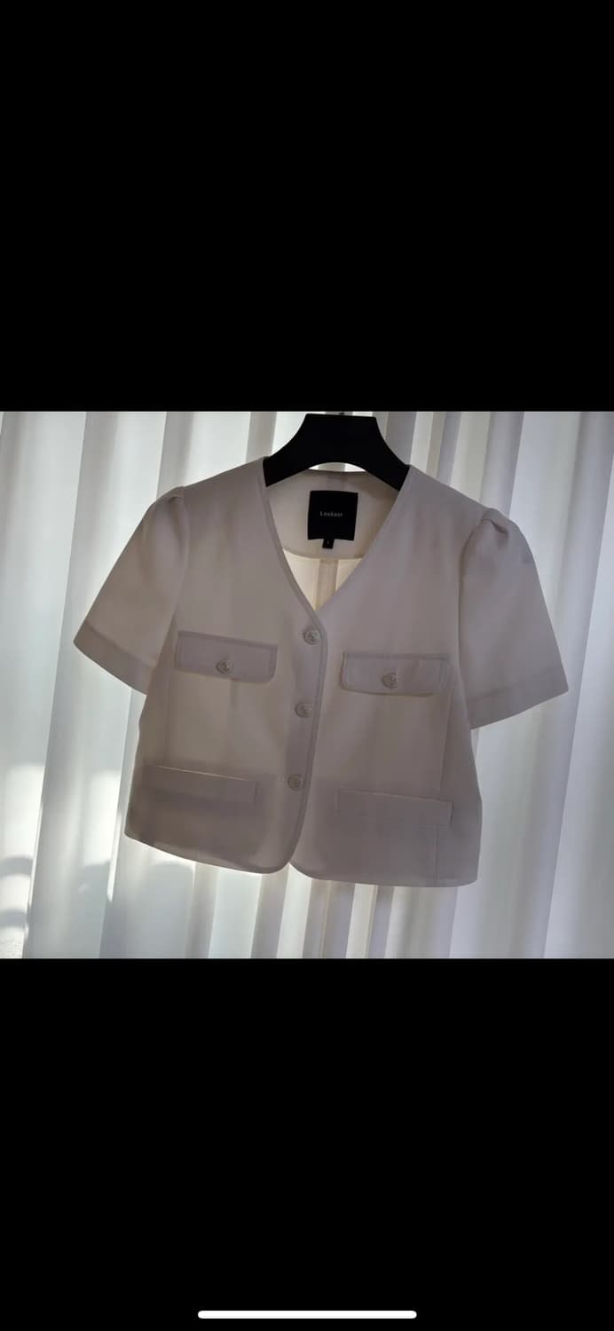 룩캐스트 셀리나 퍼프 슬리브 자켓 - 아이보리 상품이미지3