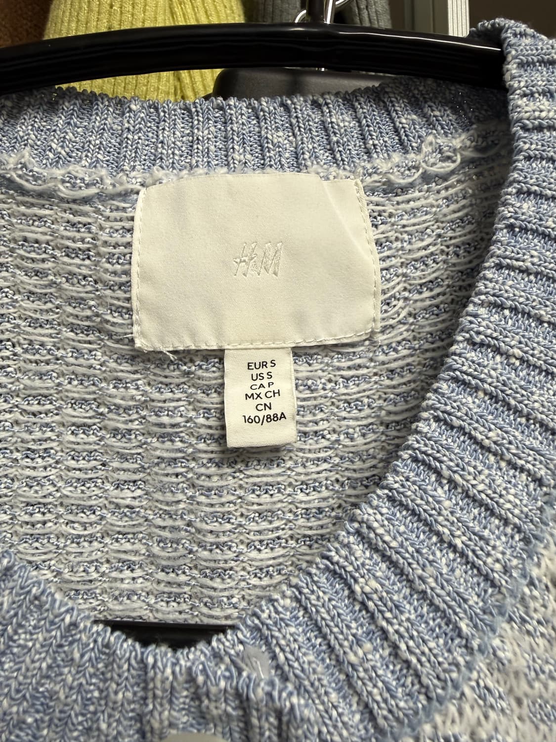 H&M 연블루 트위드가디건 상품이미지2