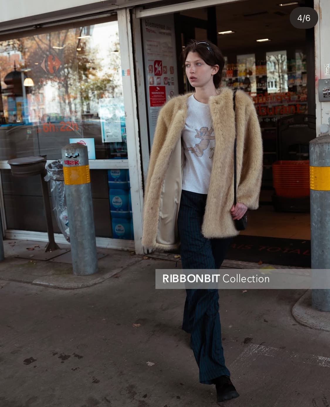 리본빛 Jade Fur Coat - Ivory 상품이미지3