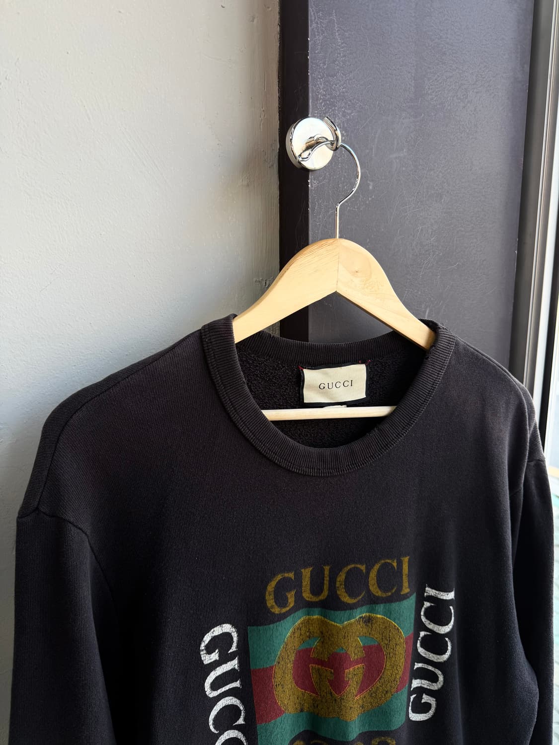 L/ 구찌 빈티지 로고 디스 맨투맨 상품이미지5