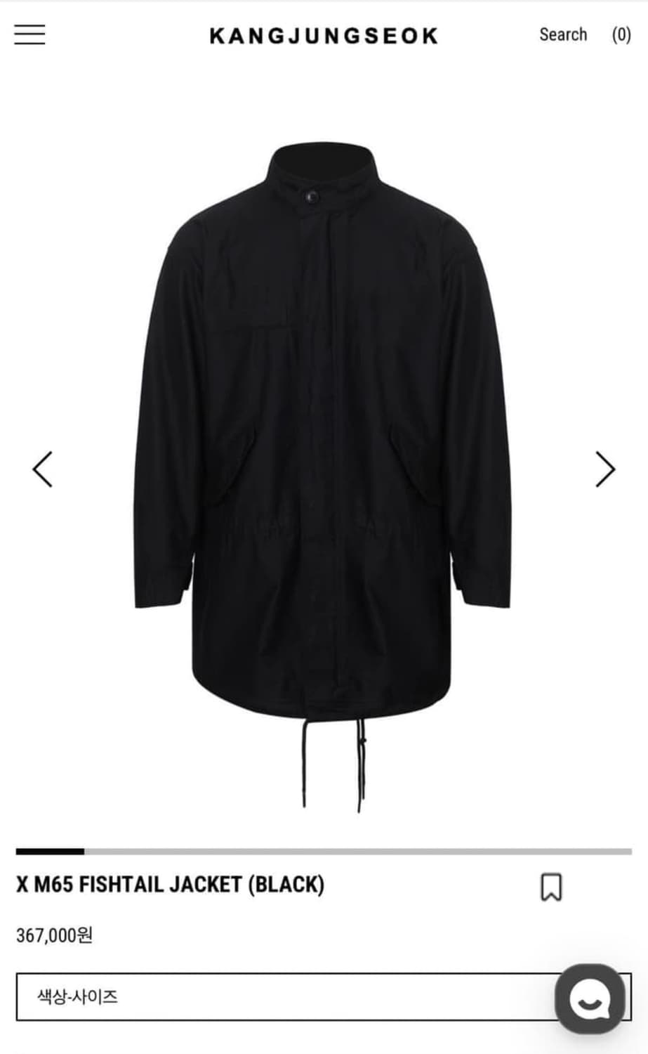 강정석 m65 피쉬테일 블랙 3사이즈 상품이미지1