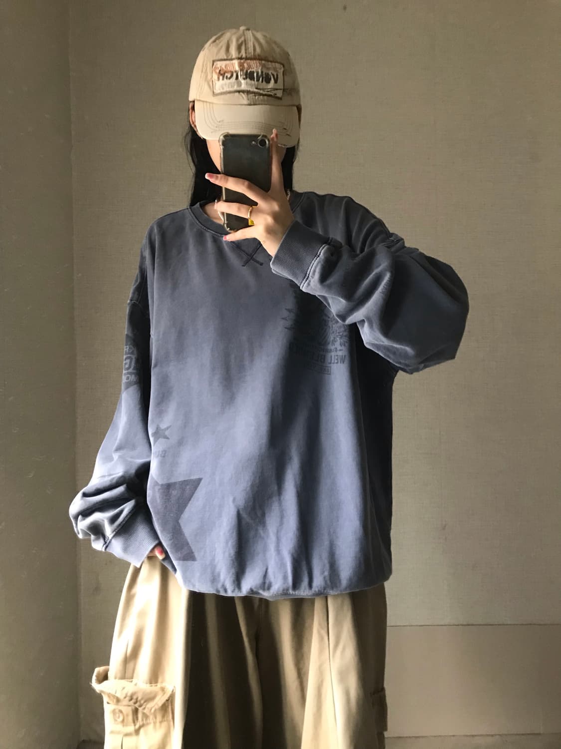 버카루 오버핏 맨투맨 상품이미지5
