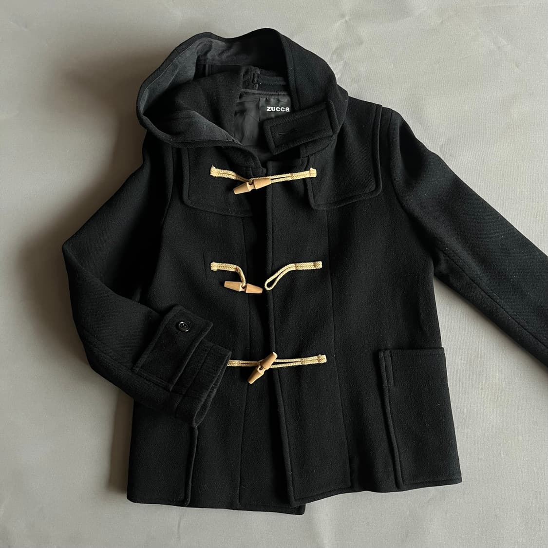 주카 더플코트 블랙 상품이미지1