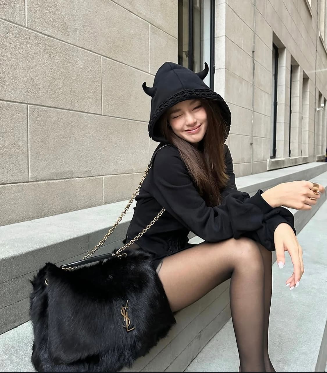 Nodress x Room SERVICE888 데빌후드집업 S 상품이미지5