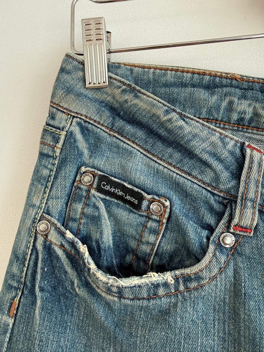 캘빈클라인 진(CK jeans) Y2K 워싱 부츠컷 데님  상품이미지4