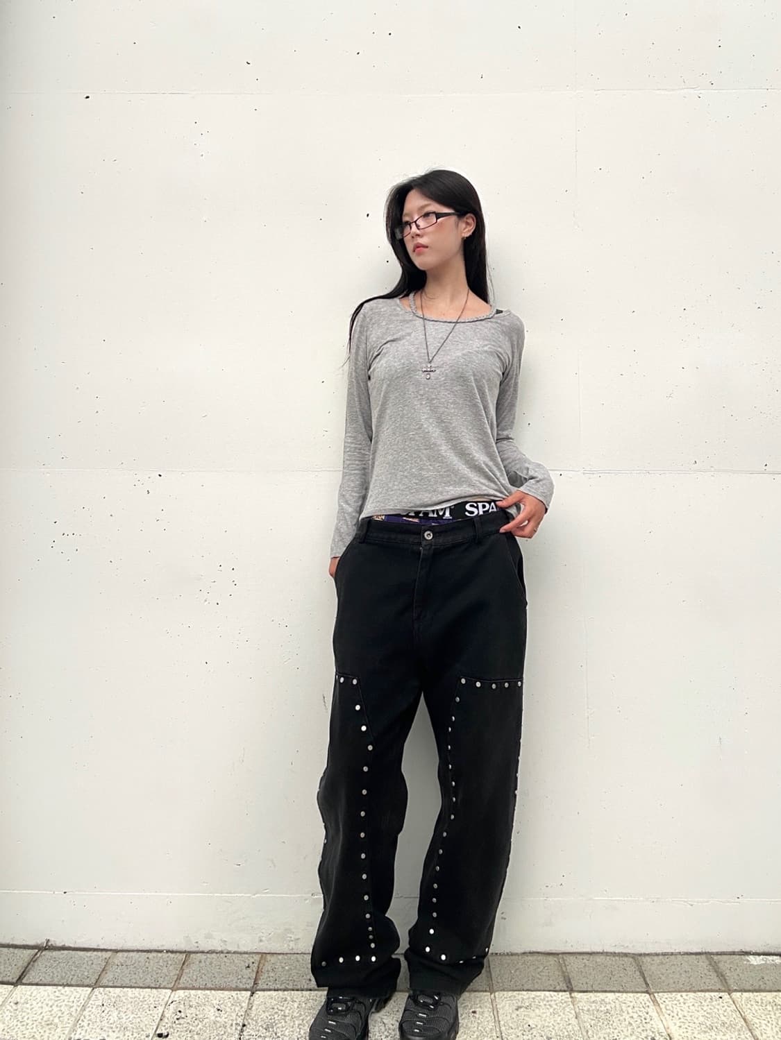 Chic twist basic top / grey 상품이미지2