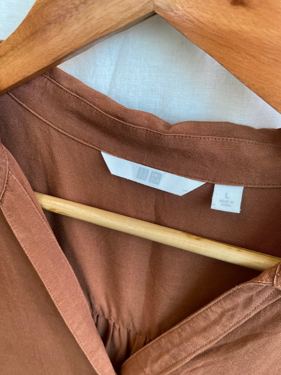 UNIQLO 오버핏 민소매롱셔츠(L) 상품이미지5