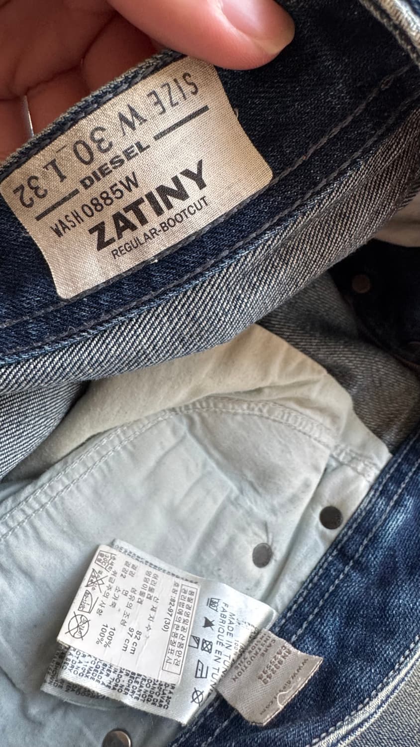 디젤 자티니 플레어핏 데님w30 L32 상품이미지8
