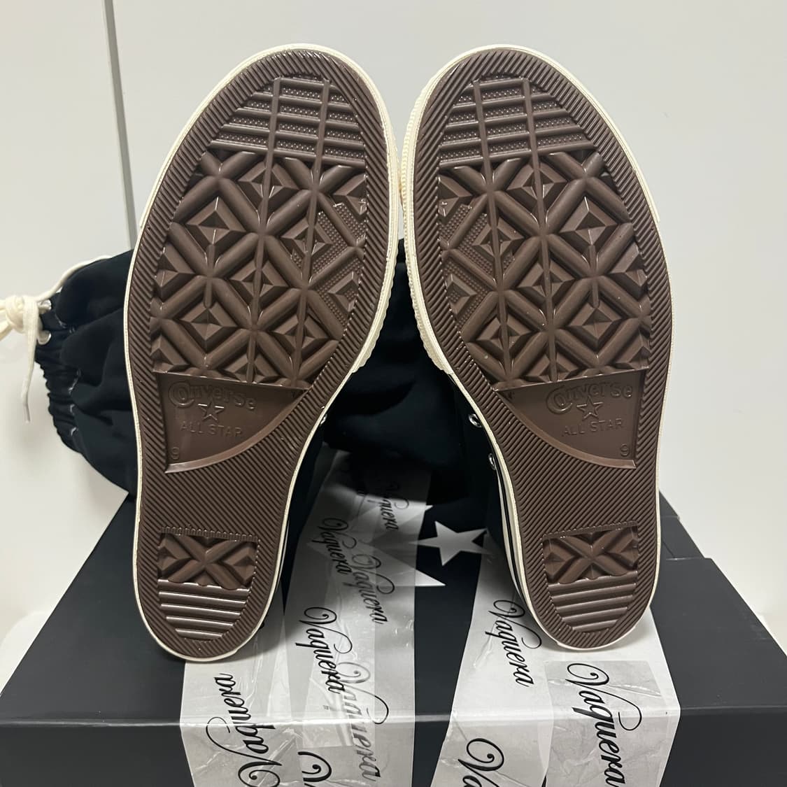 [us9]바퀘라 x 컨버스 25fw 엑스하이 슬라우치/블랙 상품이미지4