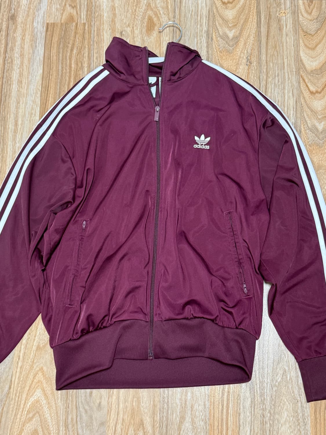 와인색 아디다스 져지 L 상품이미지1