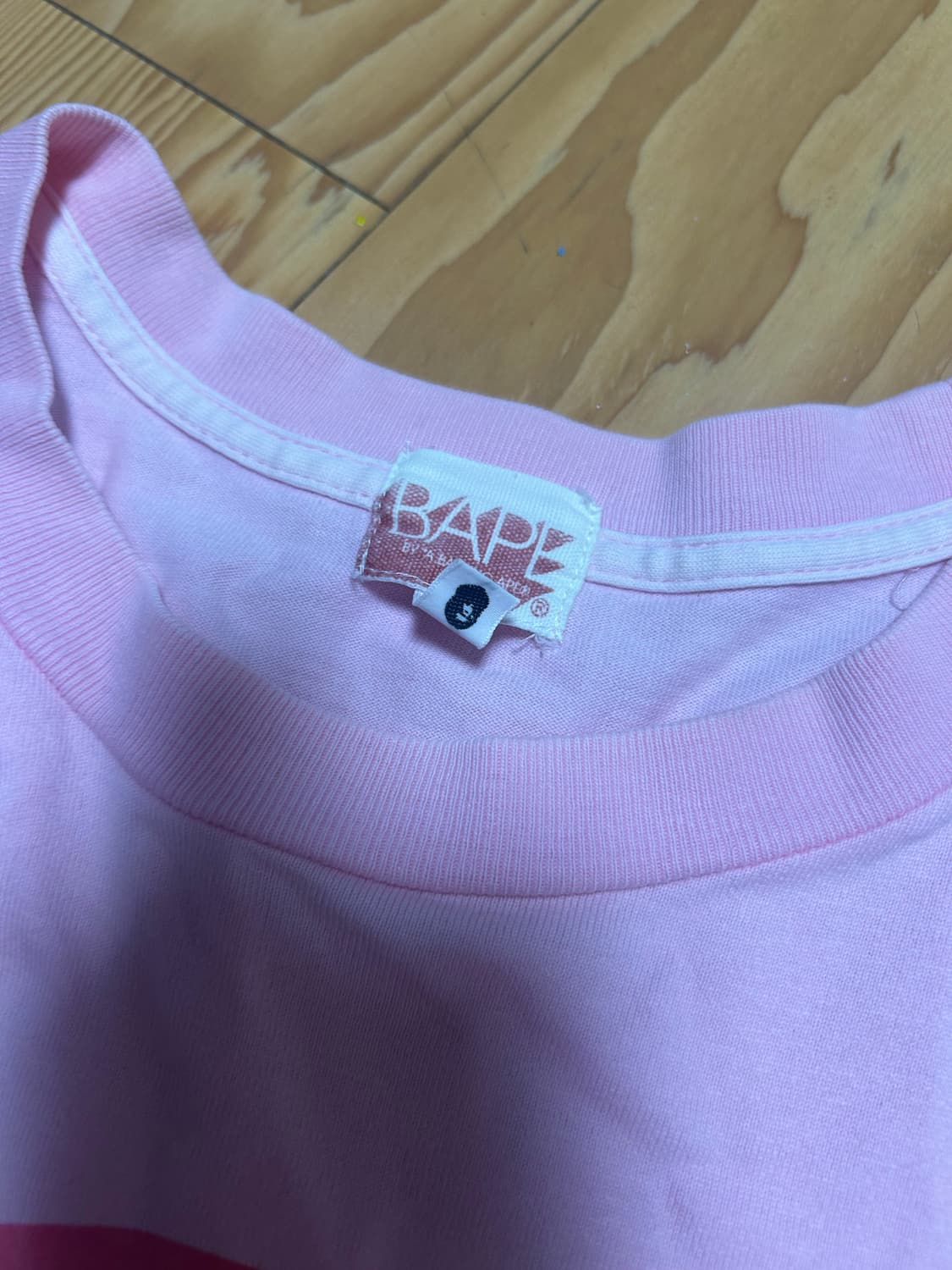 베이프 베이비마일로 딸기우유 핑크 롱슬리브 상품이미지4