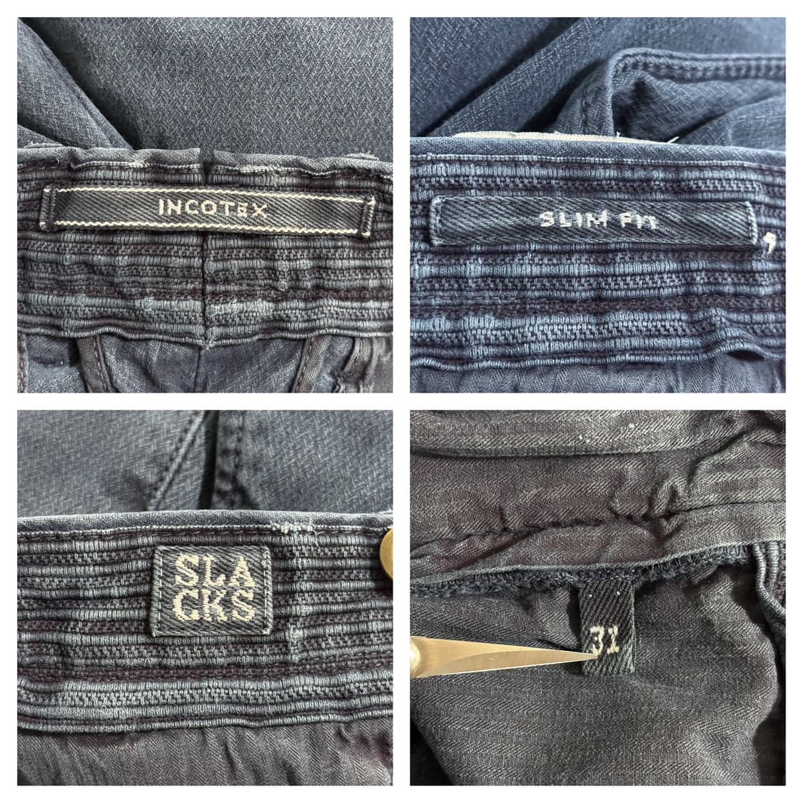 인코텍스 슬림핏 워싱 자수,메탈로고 치노팬츠31“ 상품이미지7