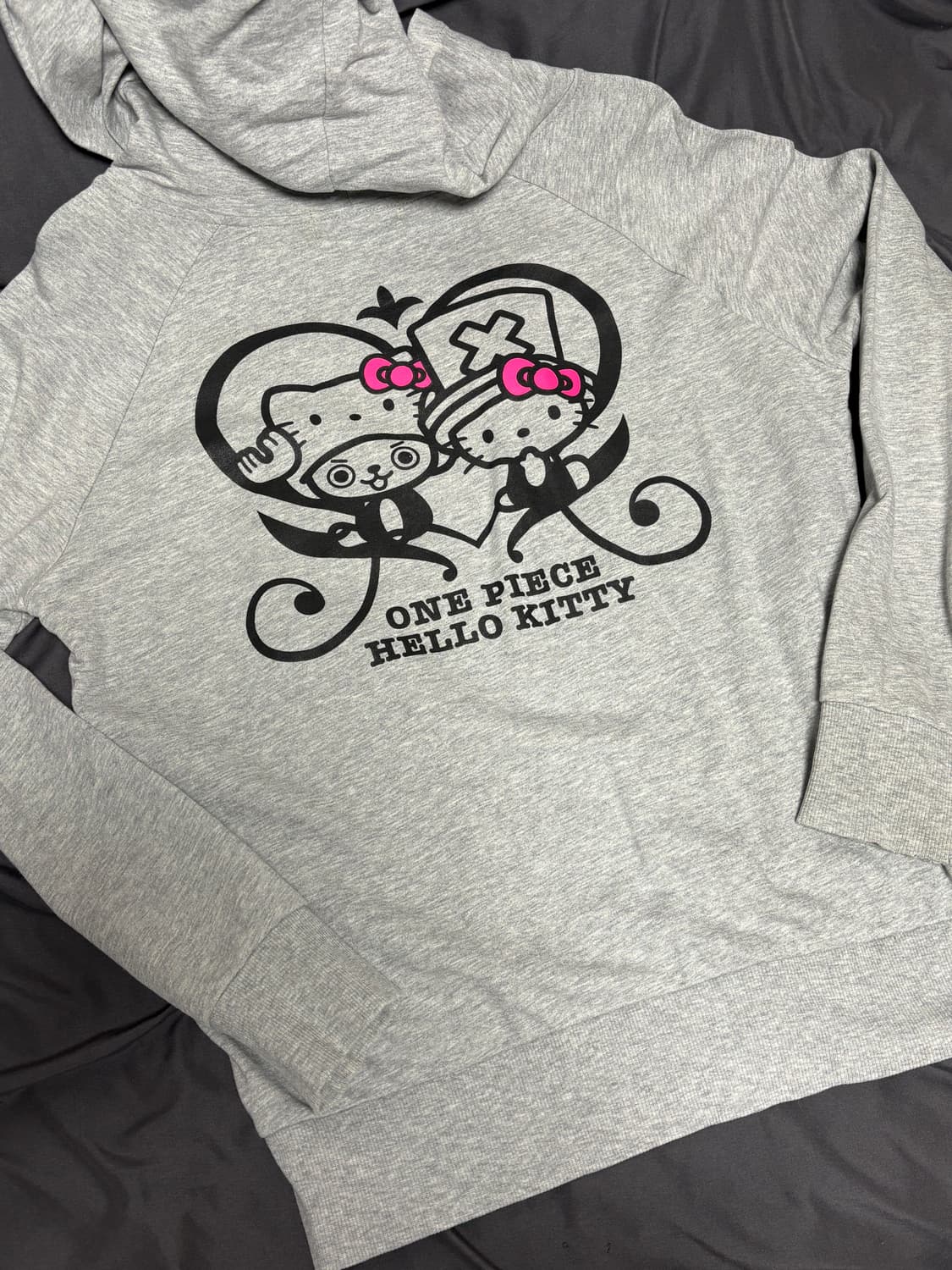 원피스 헬로키티 후드집업 갸루 상품이미지1