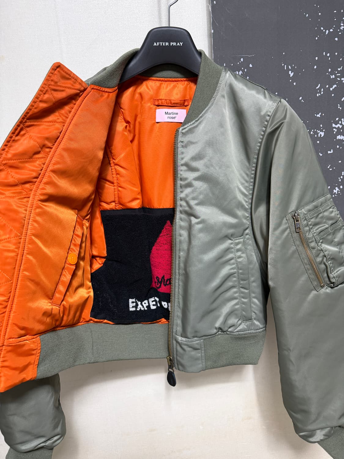 [M] 마틴로즈 슈렁큰 봄버 자켓  상품이미지4