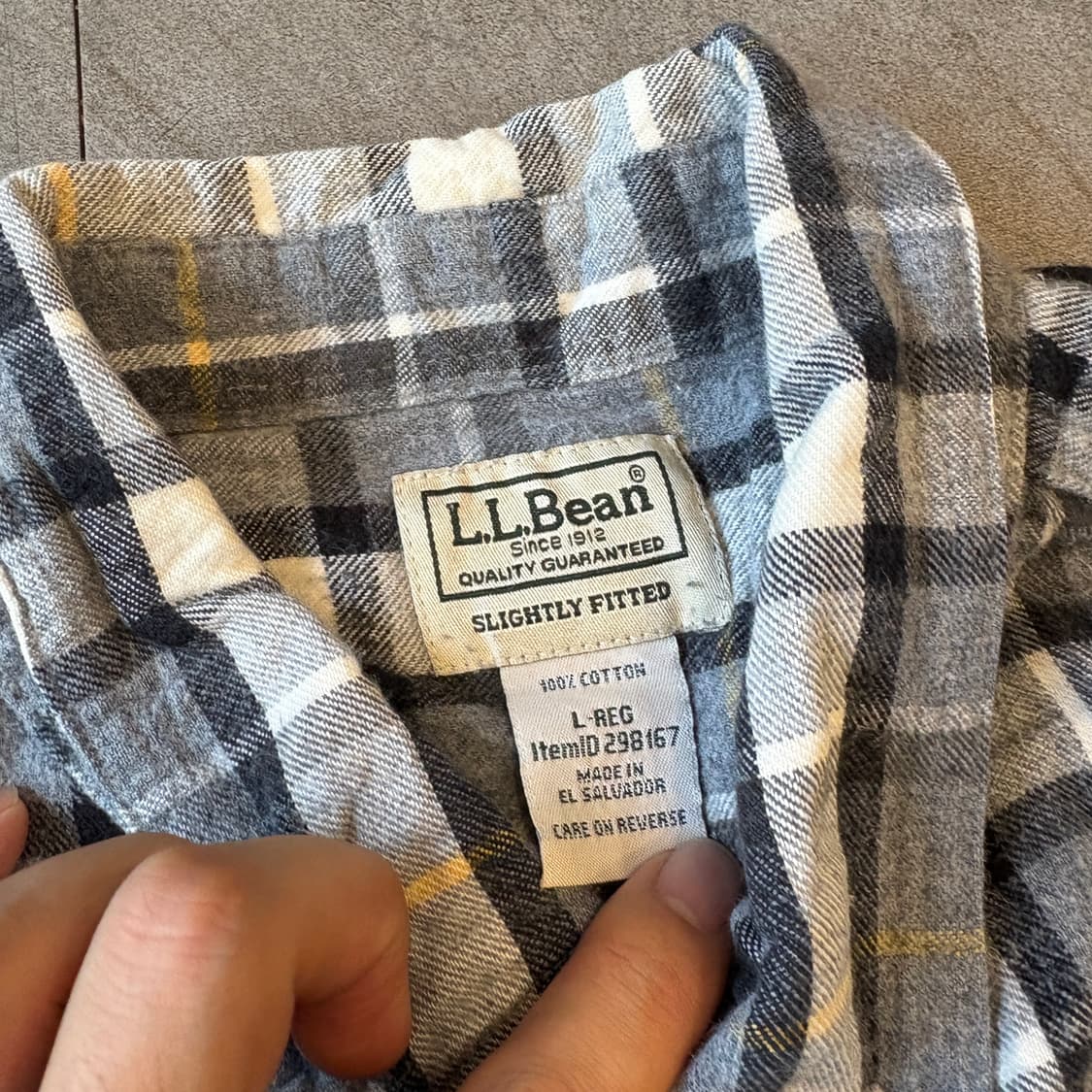 L.L.bean 엘엘빈 플란넬 셔츠 정품 체크 상품이미지5