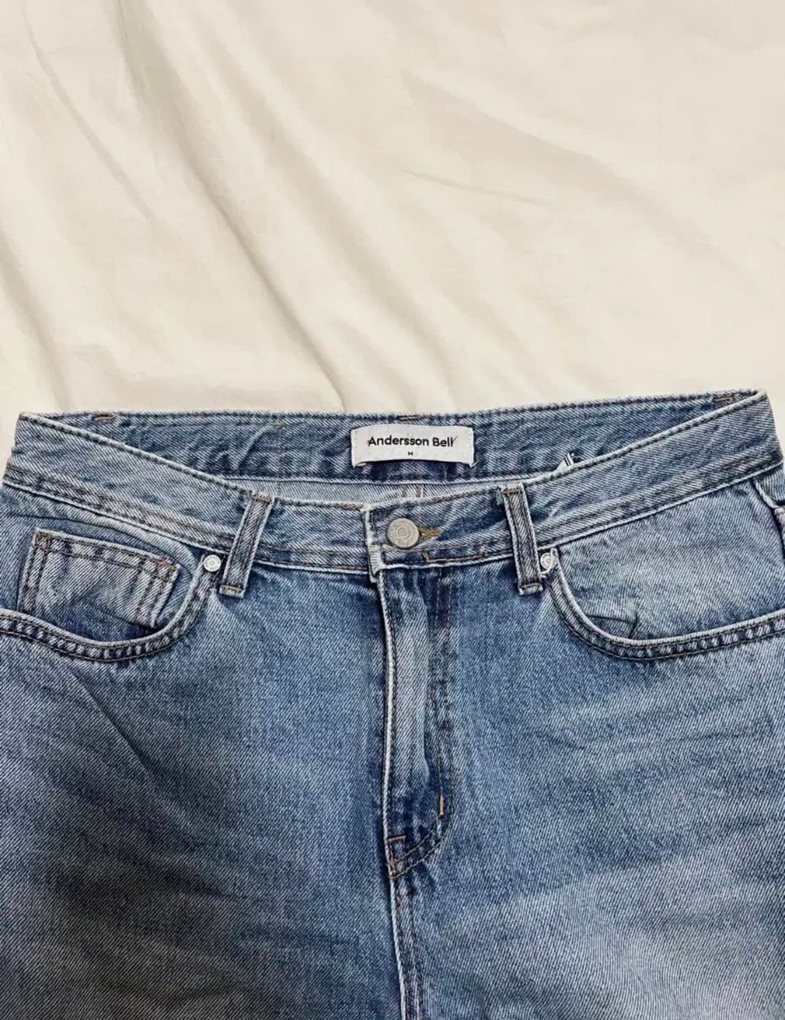 앤더슨벨 레스터 크롭진 M 상품이미지1