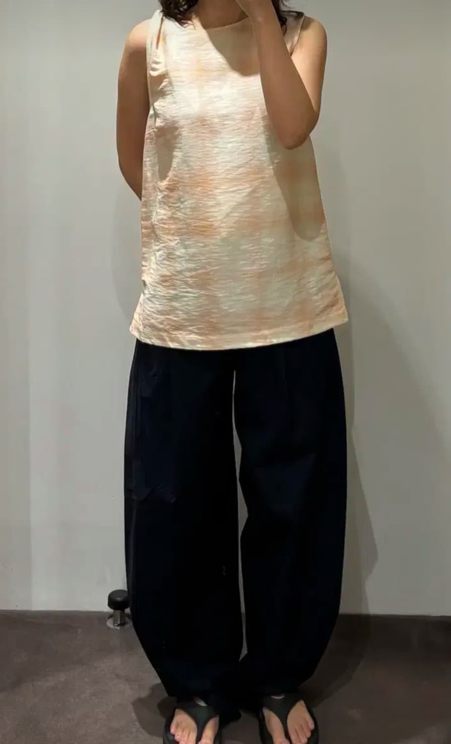 코스 체크 트위스티드 숄더 탑 34 상품이미지3