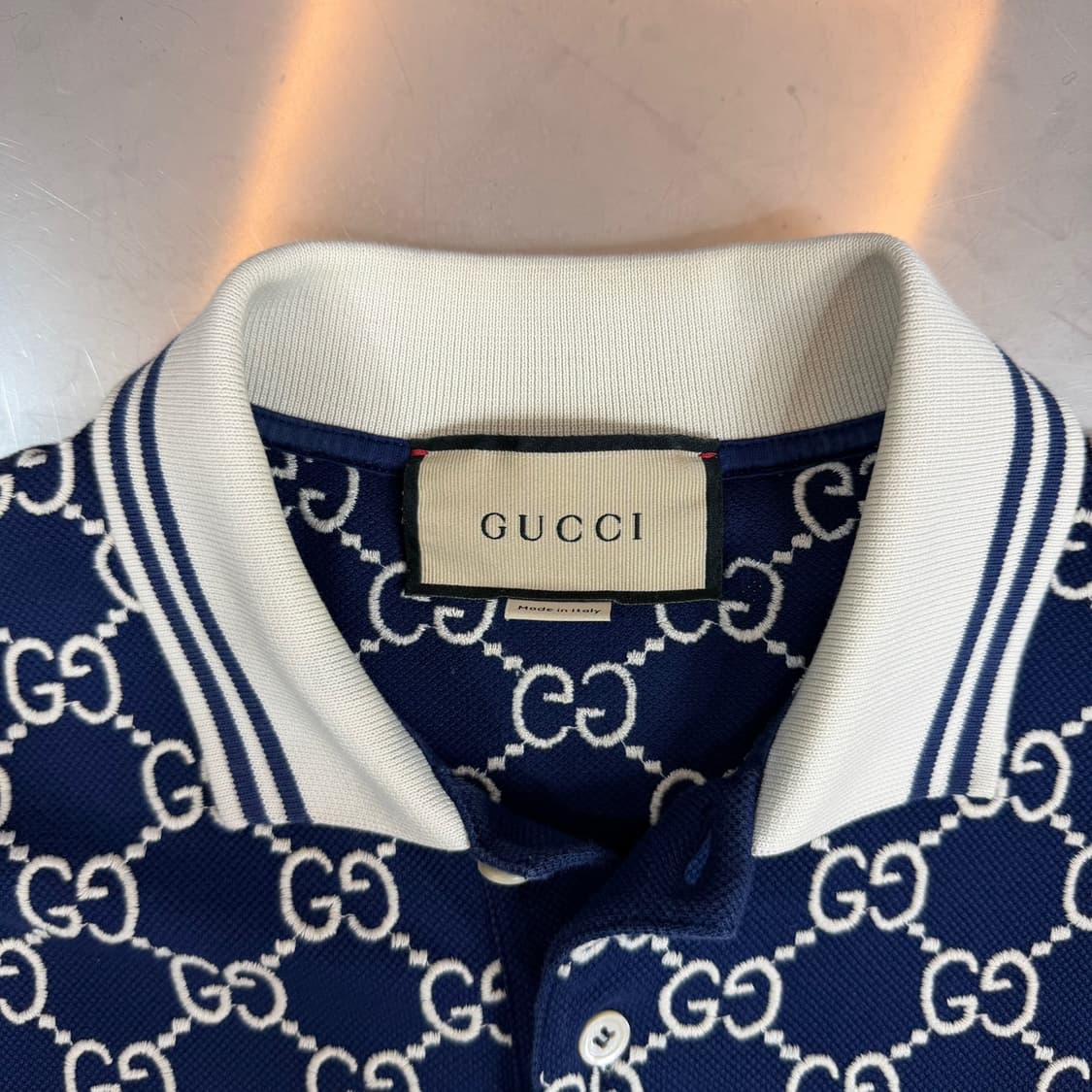 [리오브] 구찌 GG 스트레치 코튼 카라티셔츠 상품이미지4