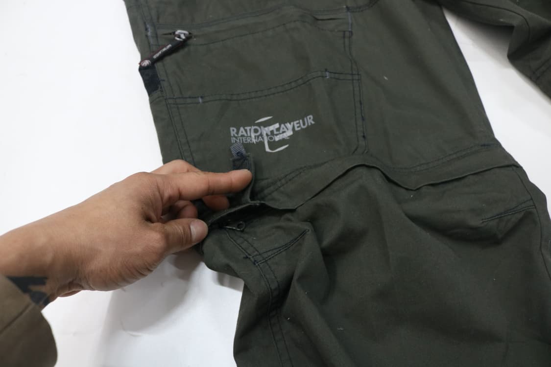 RATON LAVEUR 빈티지 투웨이 카고 팬츠 카키 상품이미지8