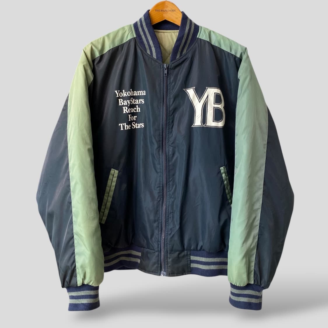 (L-XL)요코하마 BayStars 야구팀 봄버 재킷 상품이미지1