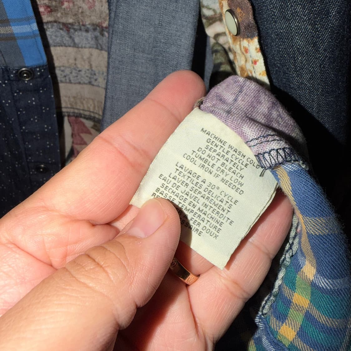 폴로 RRL 느낌 데님앤서플라이 웨스턴 투포켓 셔츠 XL (105정도) 상품이미지10