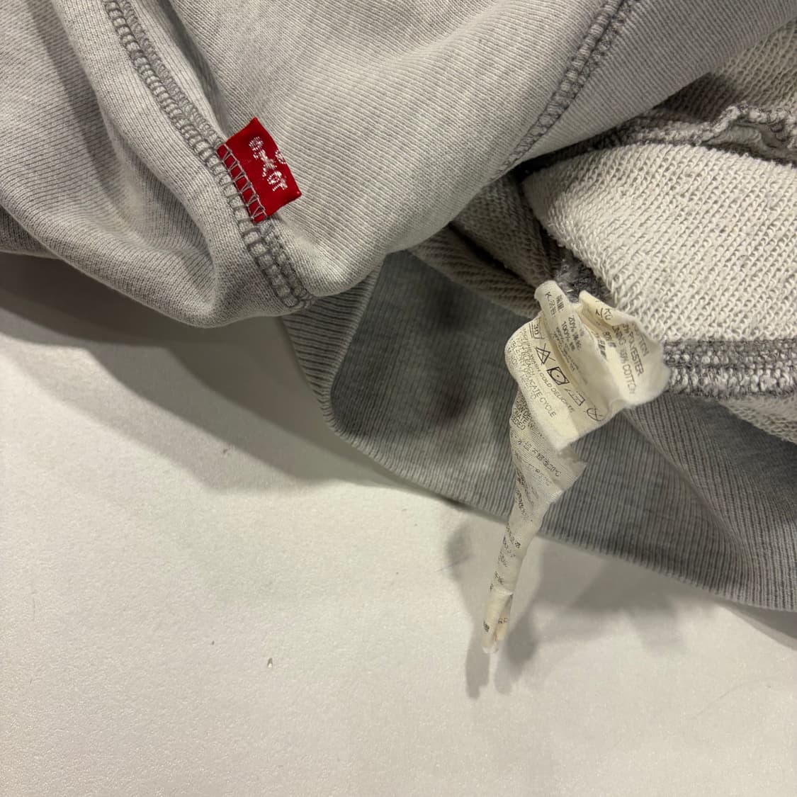 [XL] 리바이스 빅로고 그레이 스웻 후드집업 D273 상품이미지8