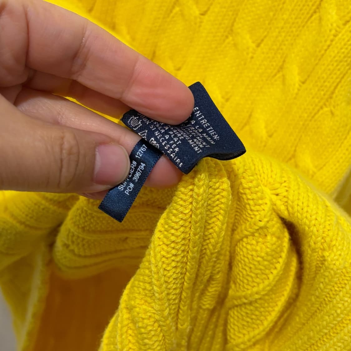 폴로 랄프로렌 꽈배기 케이블 라운드 니트 상품이미지5