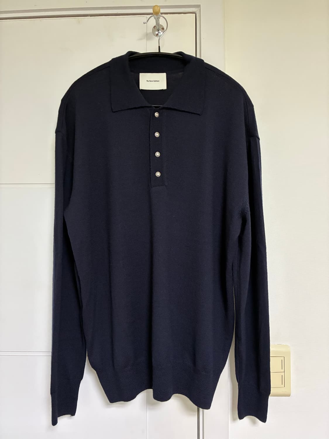 STEEL BUTTON KNIT POLO_DARK NAVY 상품이미지9