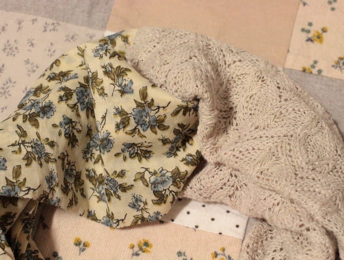 핸드메이드 베이지니트 크로스 헤어밴드 상품이미지5