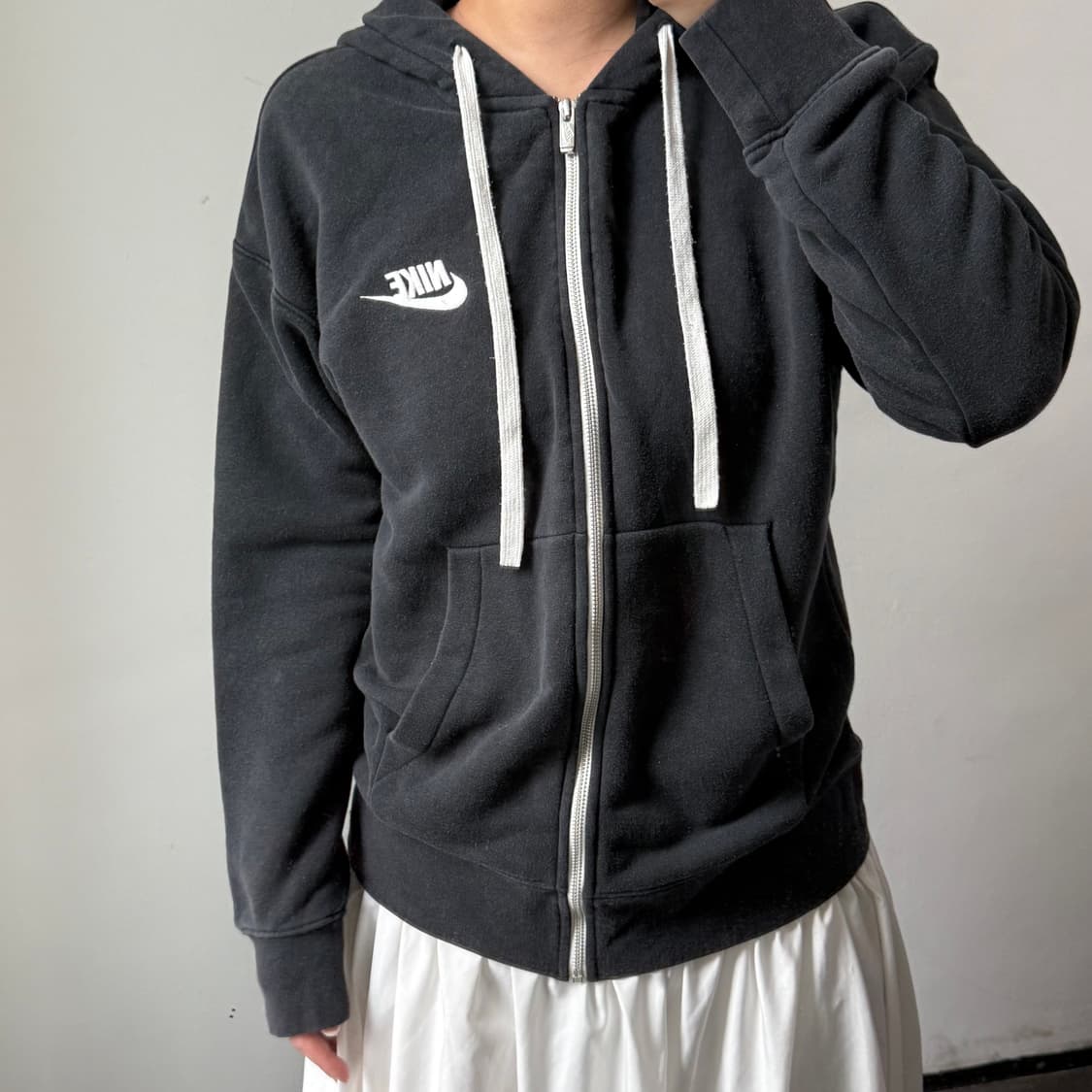 [M] 나이키 블랙 후드집업 상품이미지1