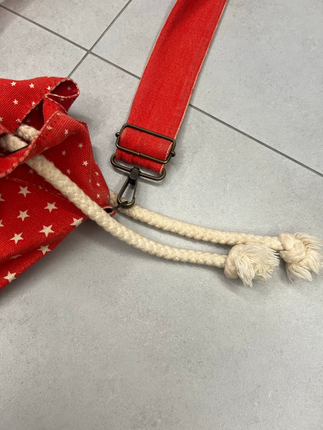 ERL 스타 캔버스 숄더 투웨이백 상품이미지7