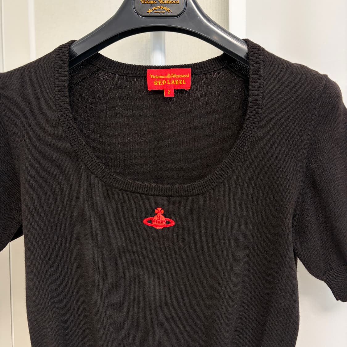 비비안웨스트우드 레드라벨 유넥 반팔 니트 상품이미지2