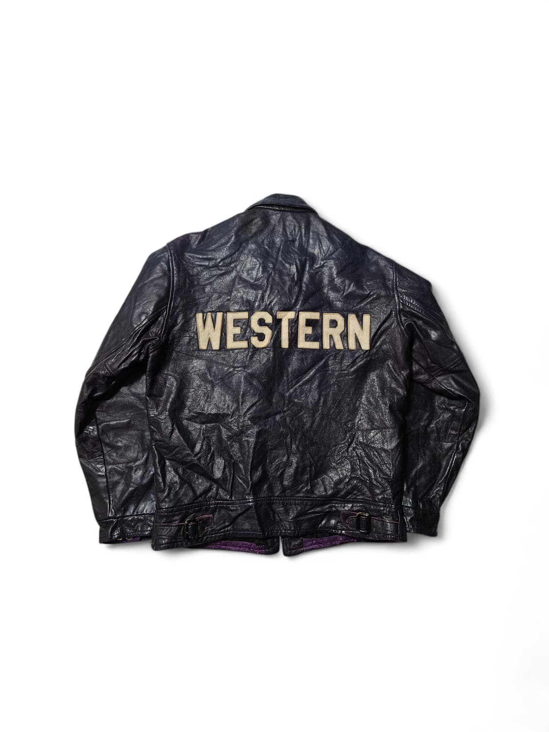 1970's 웨스턴 Western 레더 자켓 L 100 상품이미지1