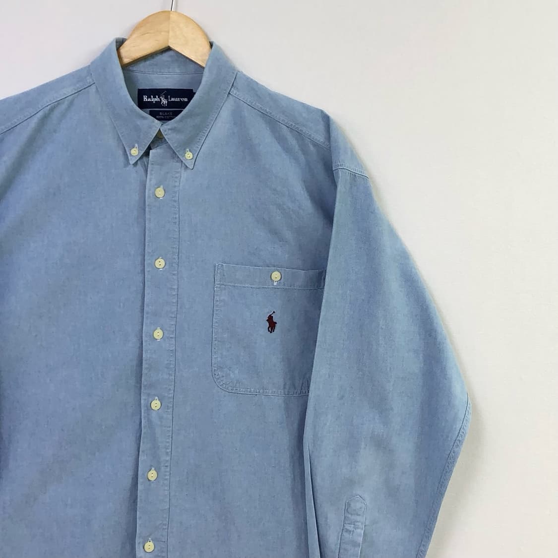 XL 폴로 샴브레이 데님 셔츠 상품이미지1