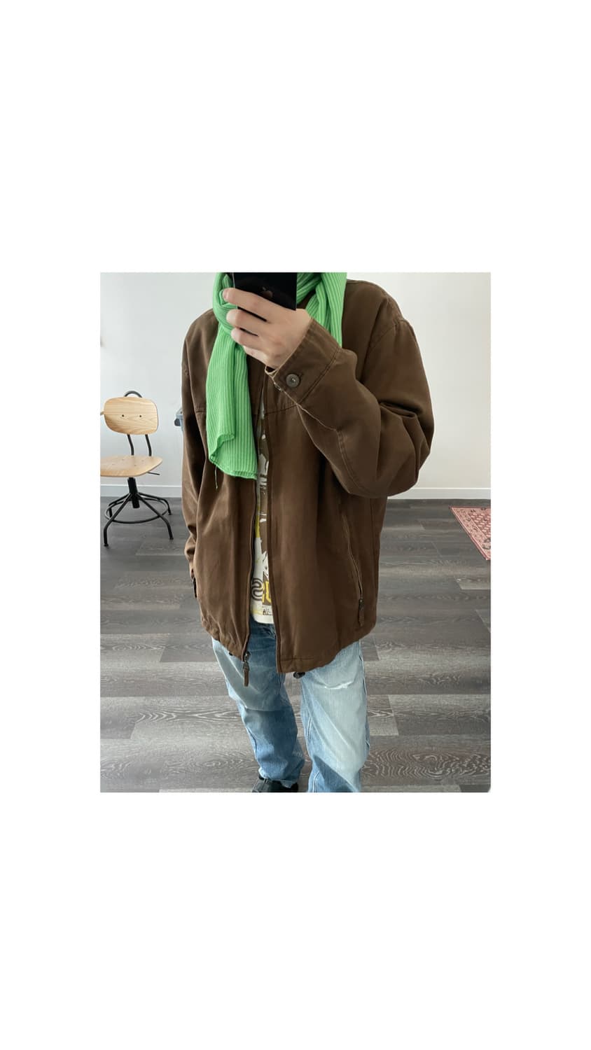 Gap stripe muffler (착용컷) 상품이미지6