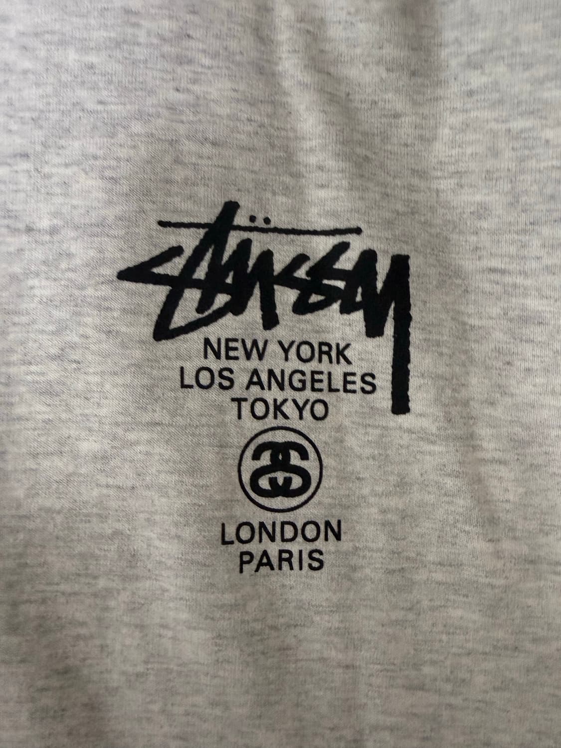 스투시 월드투어 애쉬헤더 후드티 L 상품이미지4