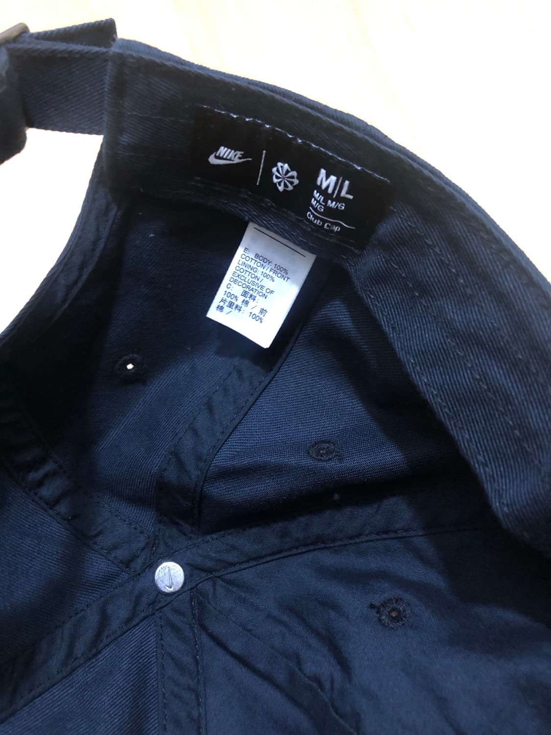 나이키 로고 볼캡 클럽 캡 모자 네이비 M L 상품이미지6