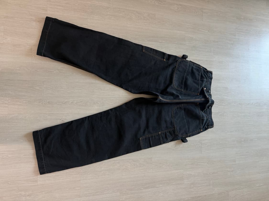 (3사이즈) 캐피탈 럼버팬츠 블랙 상품이미지2